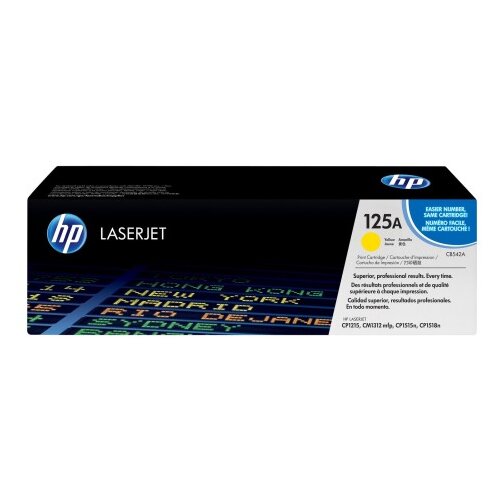 HP 125A Colour LaserJet originalni rumeni toner, standardna kapaciteta 1.400 strani, 1 kos Cene