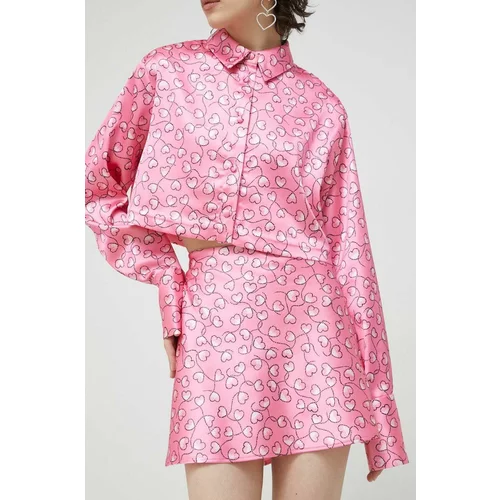 ROTATE Suknja boja: ružičasta, mini, ravna