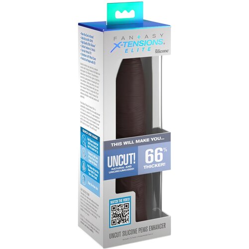 Pipedream X-TENSION Elite - omotač za penis izrezan na veličinu s otvorenim krajem (smeđi) Cijene