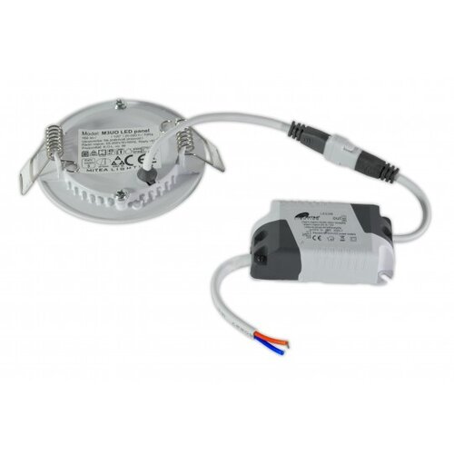Mitea Lighting Ugradni okrugli LED panel M3UO 3W 4000K beli Slike