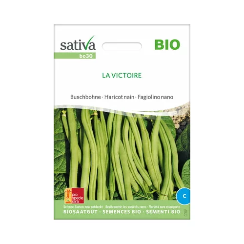 Sativa Bio grmičasti fižol "La Victoire"