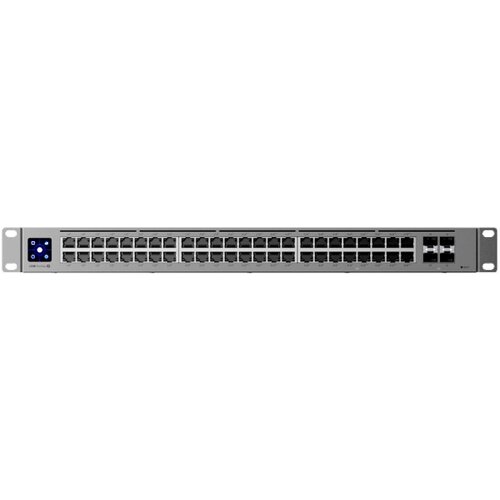 Ubiquiti USW-Pro-Max-48-PoE-EU 48-port, Layer 3 Etherlighting switch with 2.5 GbE and PoE++ output, 16x 2.5 GbE ports including (8) PoE+ an Slike