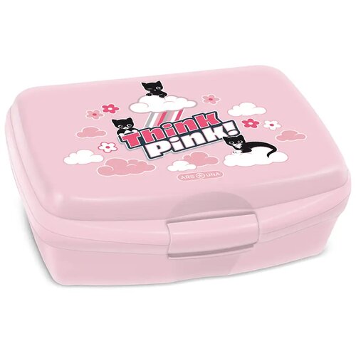 Ars Una think pink ružičasta kutija za užinu s mačkom Cene