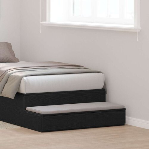  Ladice za krevet Crna 80x36 5x16 5 cm Konstruirano drvo Slike