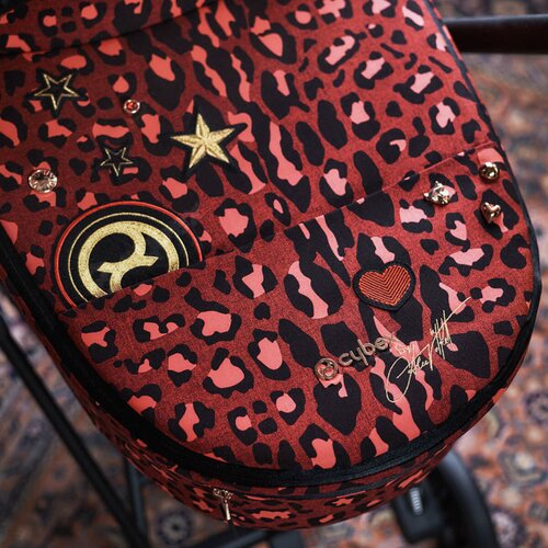 Cybex Ko&amp;scaron;ara za voziček Rosenrot Mios Lux Platinum dark red Slike