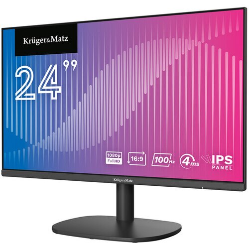 Kruger matz KRUGER&MATZ e-LED full HD računalniški LCD monitor IPS 100Hz 24 HDMI VGA KM0198-M24 Cene