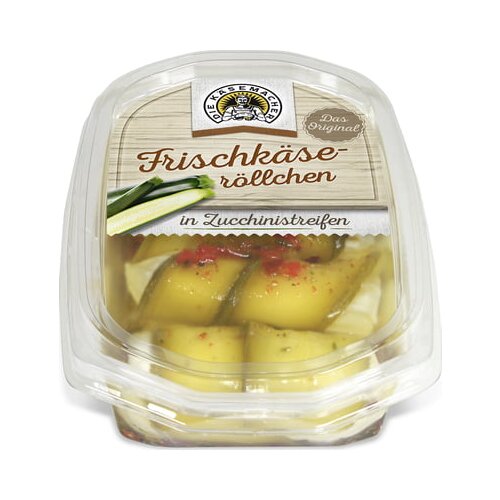 Die K&amp;auml;semacher Zvitki s kremnim sirom, zaviti v bučke Slike