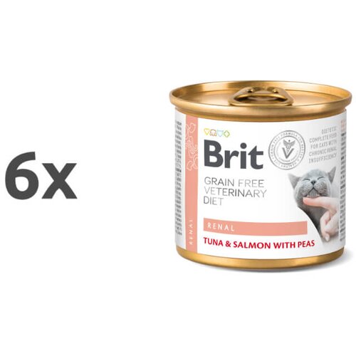 Brit veterinary diet Brit GF Veterinarska dieta za mačke Renal, 200g 6 x 200 g Cene