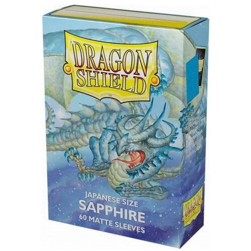 Arcane Tinmen Dragon Shield 60 Japanese Size Sleeves - Sapphire Matte Cene