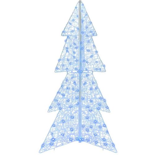 VidaXL Božićno drvce s 160 LED svjetlima Plava 150 cm Akril Slike