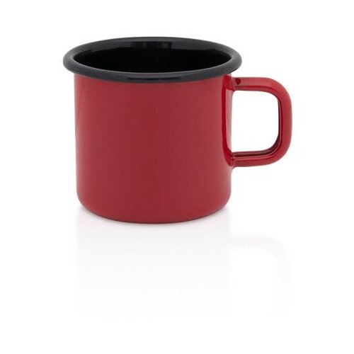 Metalac lončić klasični 8 cm/ 0,37 lit. crveno crni Cijene