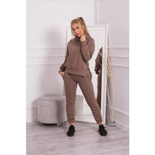 Kesi Insulated set with turtleneck and hood mocca Cene