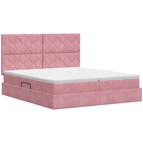  Krevet s od storage s uzglavljem Ružičasta 180 x 200 cm Bar&amp;scaron;un Slike