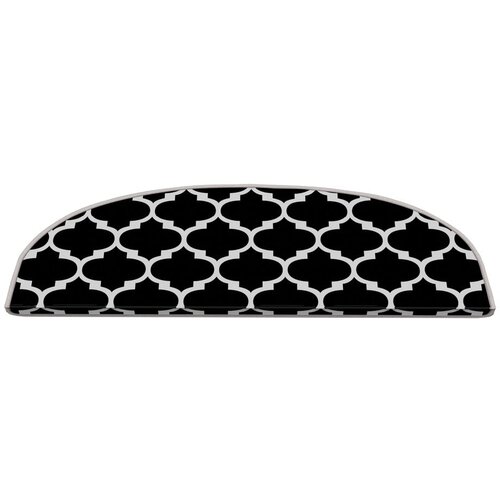 Vitaus Črni/beli komplet preprog za stopnice 16 ks 20x65 cm Madalyon &amp;ndash; Slike
