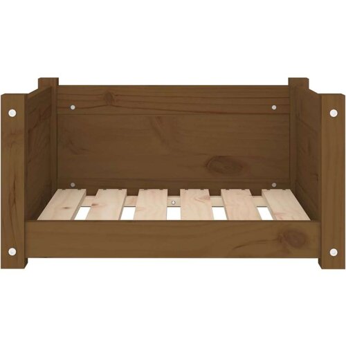  Krevet za pse boja meda 75 5x55 5x28 cm od masivne borovine Slike
