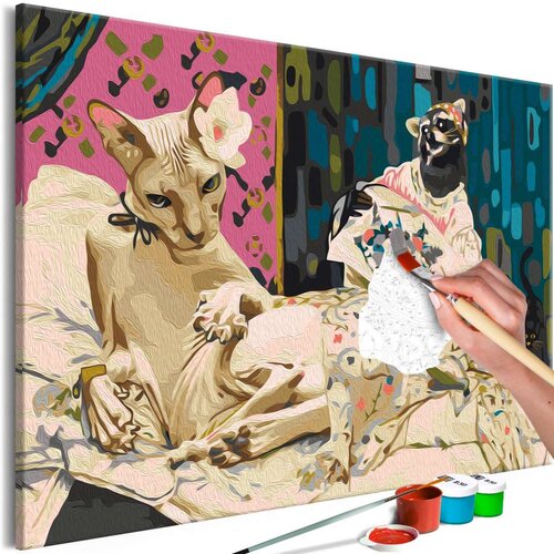  Slika za samostalno slikanje - Lady Cat 60x40 Cijene