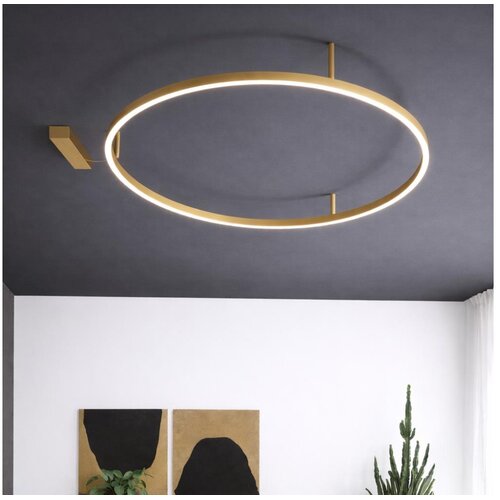 Ideal lux - led plafonsko svetlo oracle slim LED/37W/230V 4000K prečnik 70 cm zlatno Cene