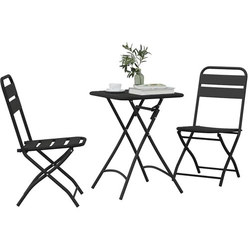 Bistro set 3 pcs Zelena Čelik Slike