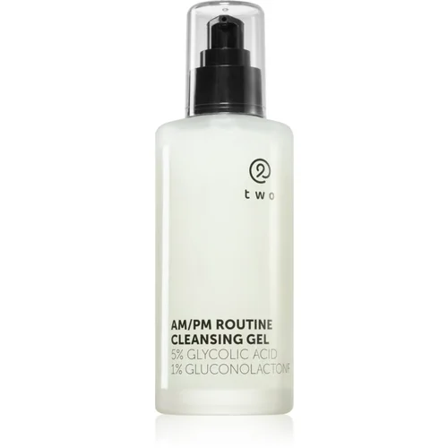 Two Cosmetics AM/PM Routine Cleansing čistilni gel z AHA 200 ml