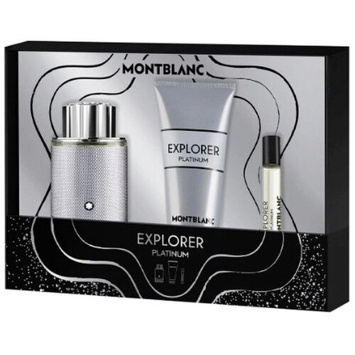 Mont Blanc Explorer Platinum set za mu&scaron;karce (EDP100ml + gel za tu&scaron;iranje 100ml + EDP 7.5ml) Cene