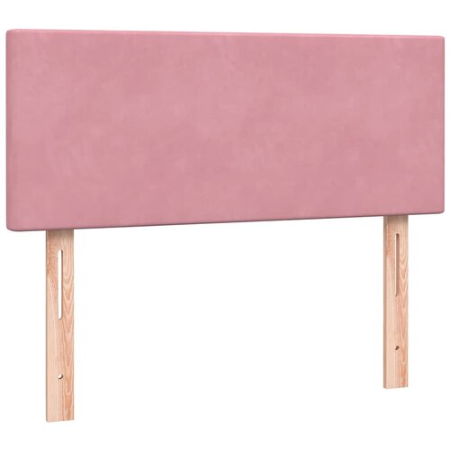 Box Spring krevet s madracem ružičasti 120x220 cm samt Slike