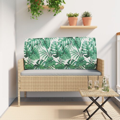 VidaXL Blazina Listni vzorec Poliester 120 x 12 x 40 cm Slike