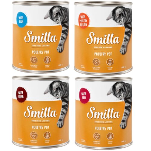 Smilla Miješano probno pakiranje: lončić s peradi - 6 x 800 g s 4 različite vrste Cijene