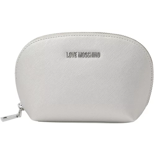 Love Moschino Kozmetična torbica srebrna