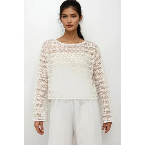 Trend Alacati Stili Ženska bluza Alc-X14192, Krem Cene