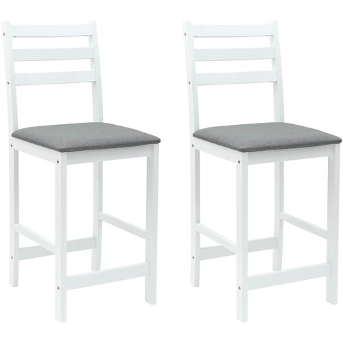  Trpezarijske stolice 2 pcs Bijelo 40 x 47,5 x 99,5 cm Slike