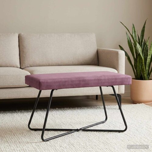  Klupa Ljubičasta 80 x 40 x 45 cm Bar&amp;scaron;un - Ljubičasta 80 cm Slike