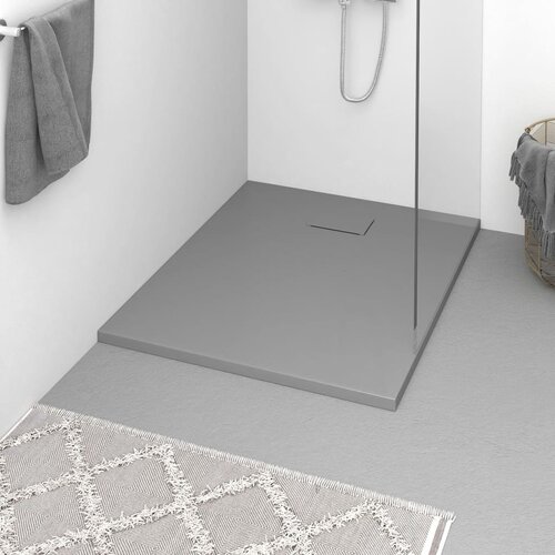 vidaXL Kada za tuš SMC siva 100 x 80 cm Cijene