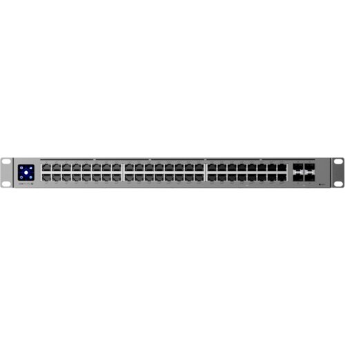 Ubiquiti 48-port, Layer 3 switch 2.5 GbE and PoE++ output, 16x 2.5 GbE ports including (8) PoE+ and (8) PoE++, 32x GbE ports including (24) PoE+ and (8) PoE++, 4x 10G SFP+ ports. Can power devices with up to 720W, it has power consumption of 100W (Excludi Cene