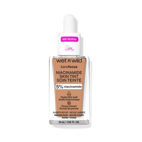 Wet'n wild tekoča podlaga - Bare Focus Niacinamide Skin Tint - Amber Beige Cene