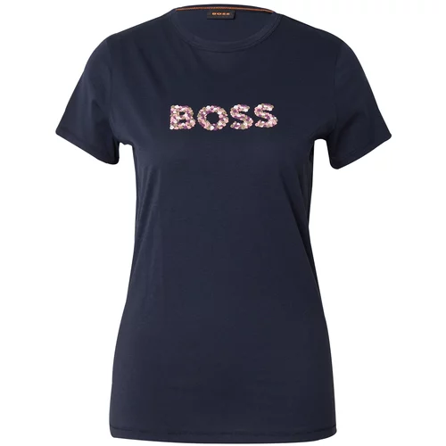Boss Majica tamno plava / ljubičasta / roza / bijela