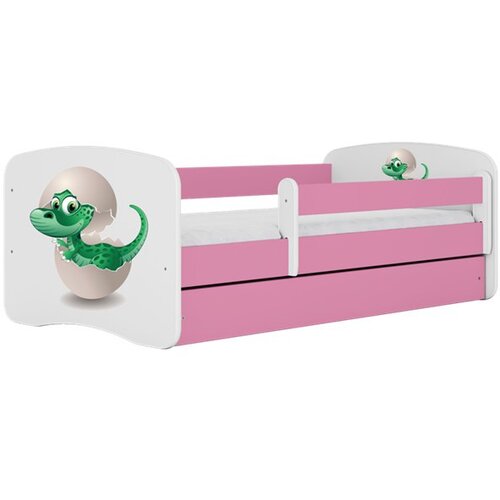 HAPPYKIDS Dječji krevet Dreamy mali dinosaurus 180x80 bez madraca bez ladice Rozičasta Cene