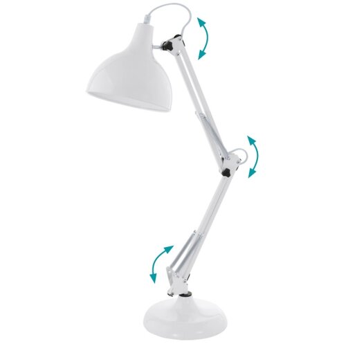 Eglo borgillio stona lampa/1, e27, bela XNM6KEQ Slike