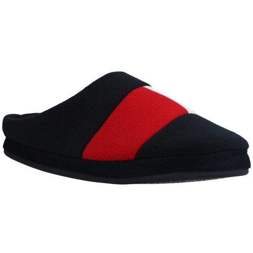 Tommy Hilfiger Nogavice FLAG HOMESLIPPE Modra Slike