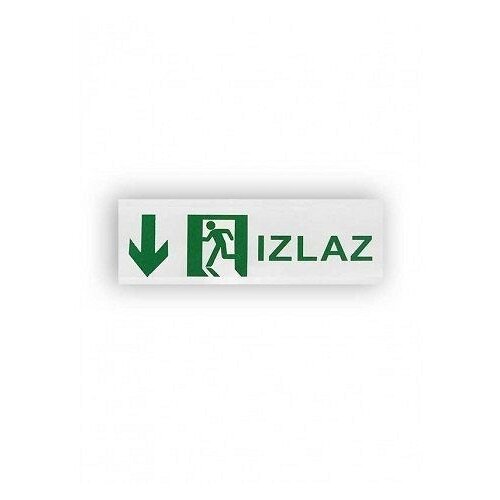 Bblink nalepnica za panik lampe izlaz dole 25X9CM Cene