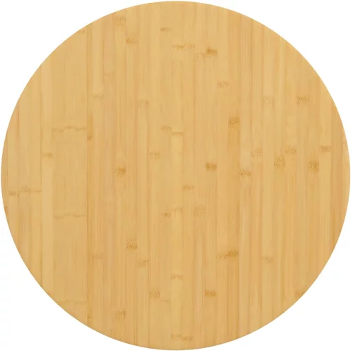 vidaXL Mizna plošča Ø80x2,5 cm bambus