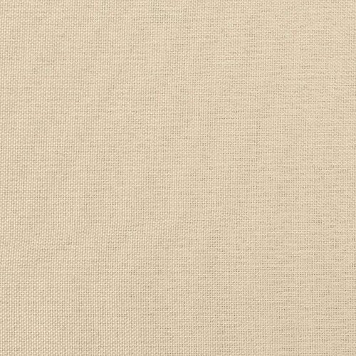 VidaXL Otomanski okvir kreveta s madraca krem 90x190cm od tkanine Slike