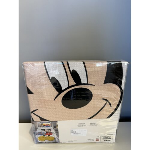 Tac Set posteljine sa prekrivačem Mickey Call Me, 100x200cm, Beli Cene