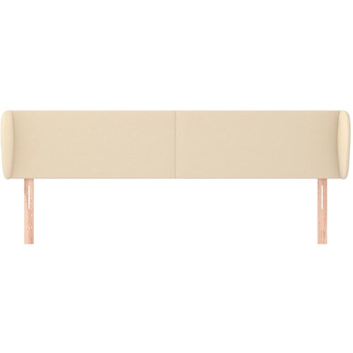  Uzglavlje s u&amp;scaron;ima krem 163x23x78/88 cm od tkanine Slike