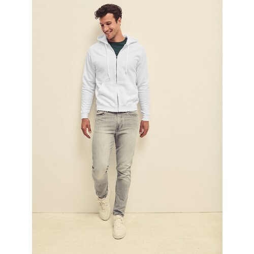 Fruit Of The Loom Grey Zippered Hoodie Classic Cene