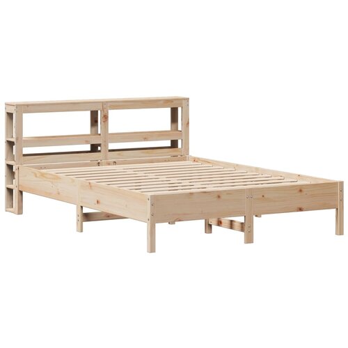 vidaXL Posteljni okvir z vzglavjem 150x200 cm trdna borovina, (21311255) Cene