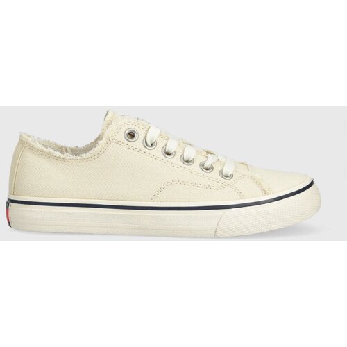 Tommy Jeans Teniske LOW CUT TJ SNEAKER ženske, bež barva, EN0EN02228 Slike