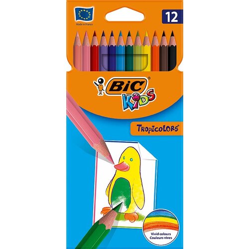 Bic Kids Tropicolors svinčniki 12 barv, (20651567) Slike