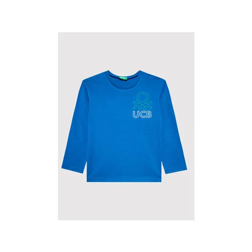 United Colors Of Benetton Bluza 3I1XG104D Modra Regular Fit
