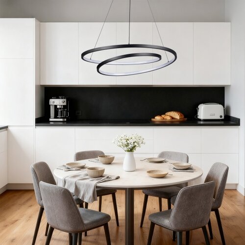 Brilagi-LED prigu&amp;scaron;iva luster na sajli TWISTER LED/75W/230V prečnik 70 cm crna +DO Slike