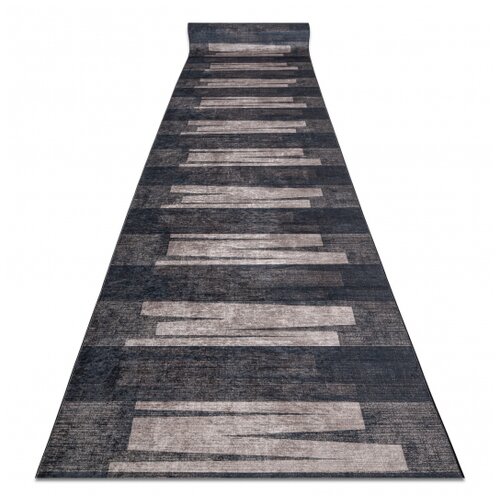 RugsX Tekač gumiran LOTUS VENETO 60910 Črte, geometrijske rjava pralna protizdrsna 60 60x740 cm, (5000314792) Cene